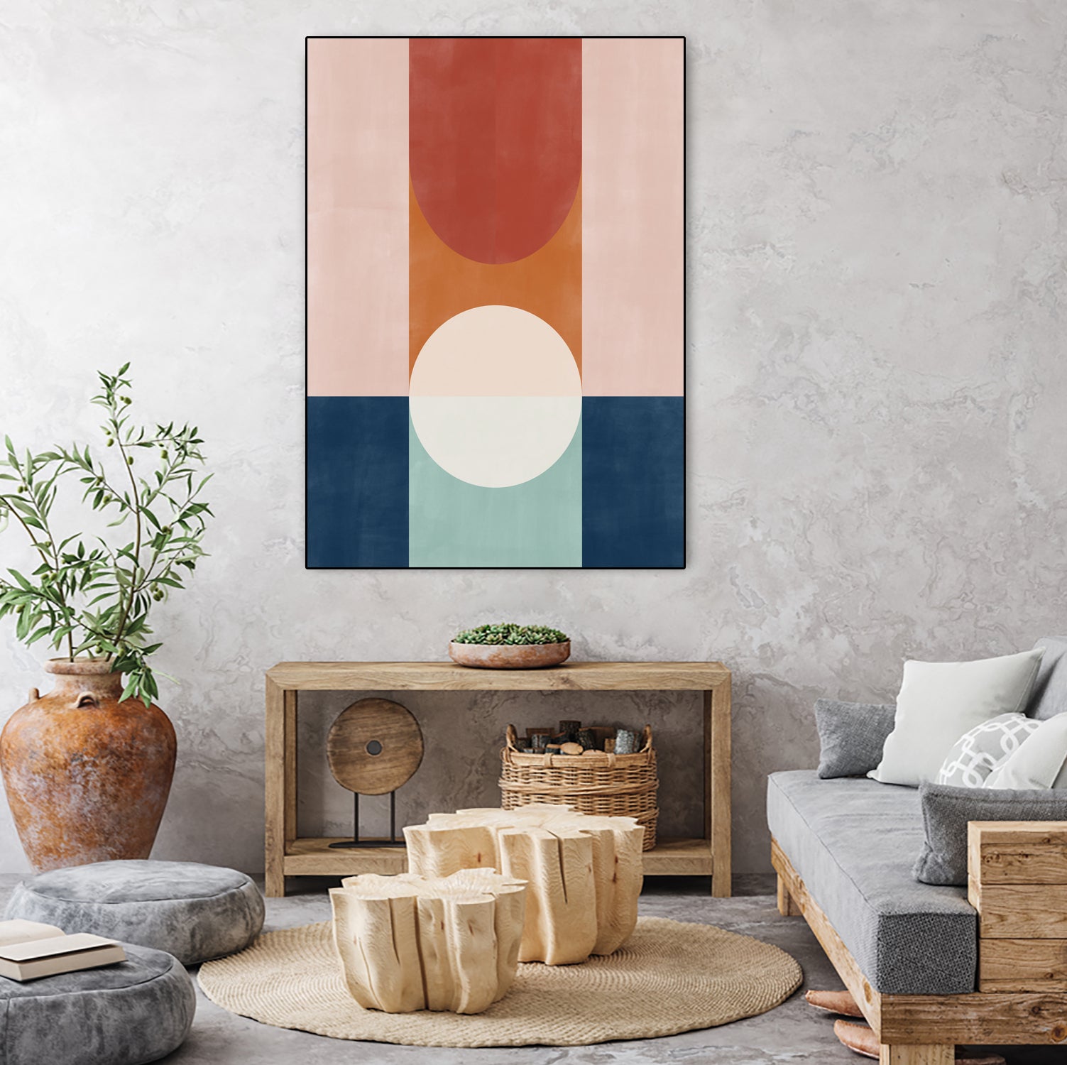 Abstract Design With Geometric Shapes by Elena Ristova on GIANT ART - abstract abstract