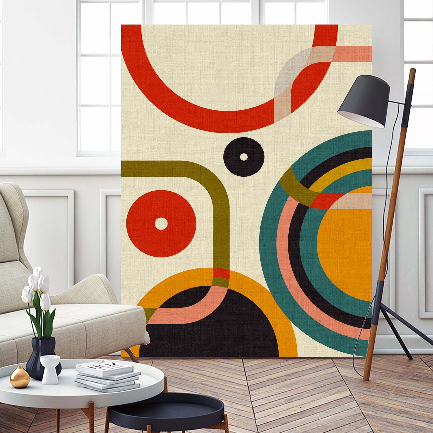 Mid Century Cirque by Ana Rut Bre on GIANT ART - abstract abstract