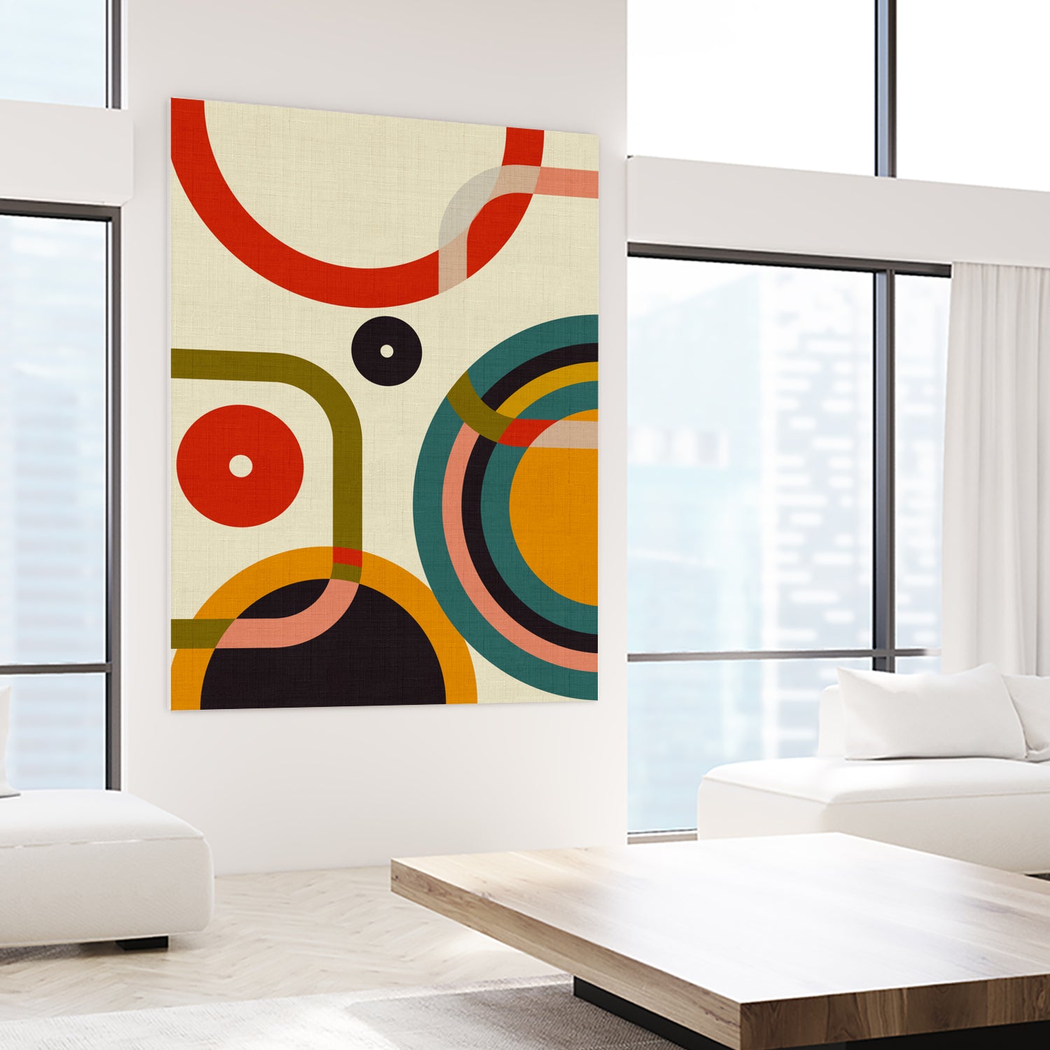 Mid Century Cirque by Ana Rut Bre on GIANT ART - abstract abstract