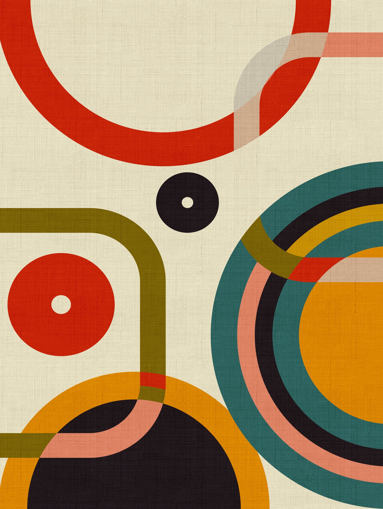 Mid Century Cirque by Ana Rut Bre on GIANT ART - abstract abstract