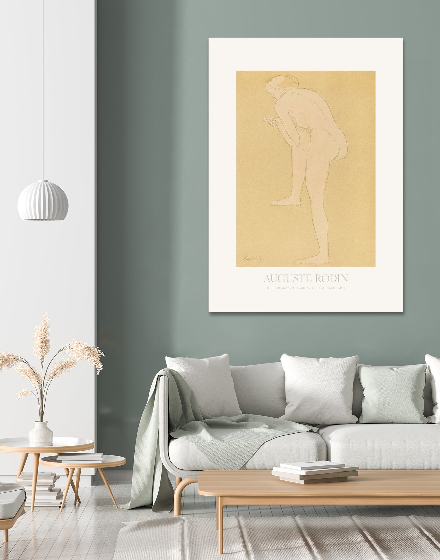Figure Bending Forward With Right Knee Raised by Auguste Rodin on GIANT ART - auguste rodin figurative auguste rodin