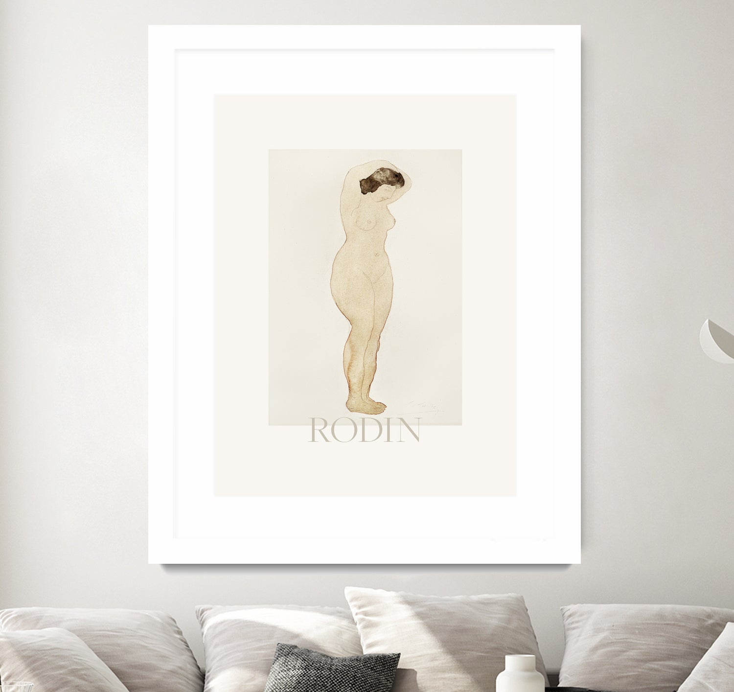 Nude by Standing With Hands On Head Auguste on GIANT ART - rodin auguste rodin rodin