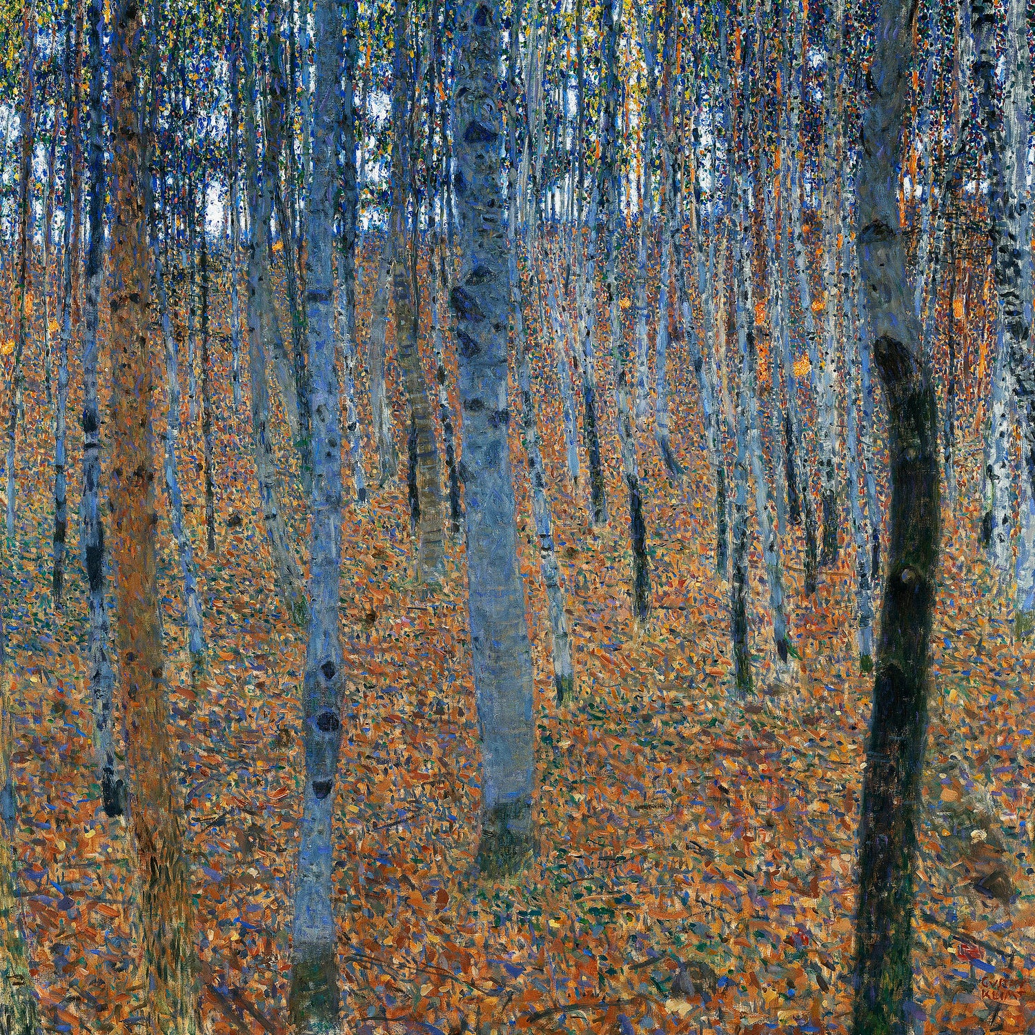Beech Grove I (1902) by Gustav Klimt on GIANT ART - 5906 illustration