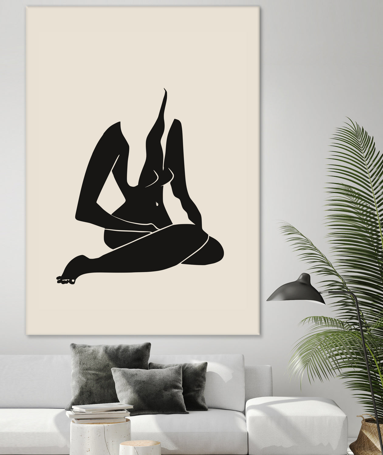 Long Hair Nude In Black by Little Dean on GIANT ART - 7200 illustration