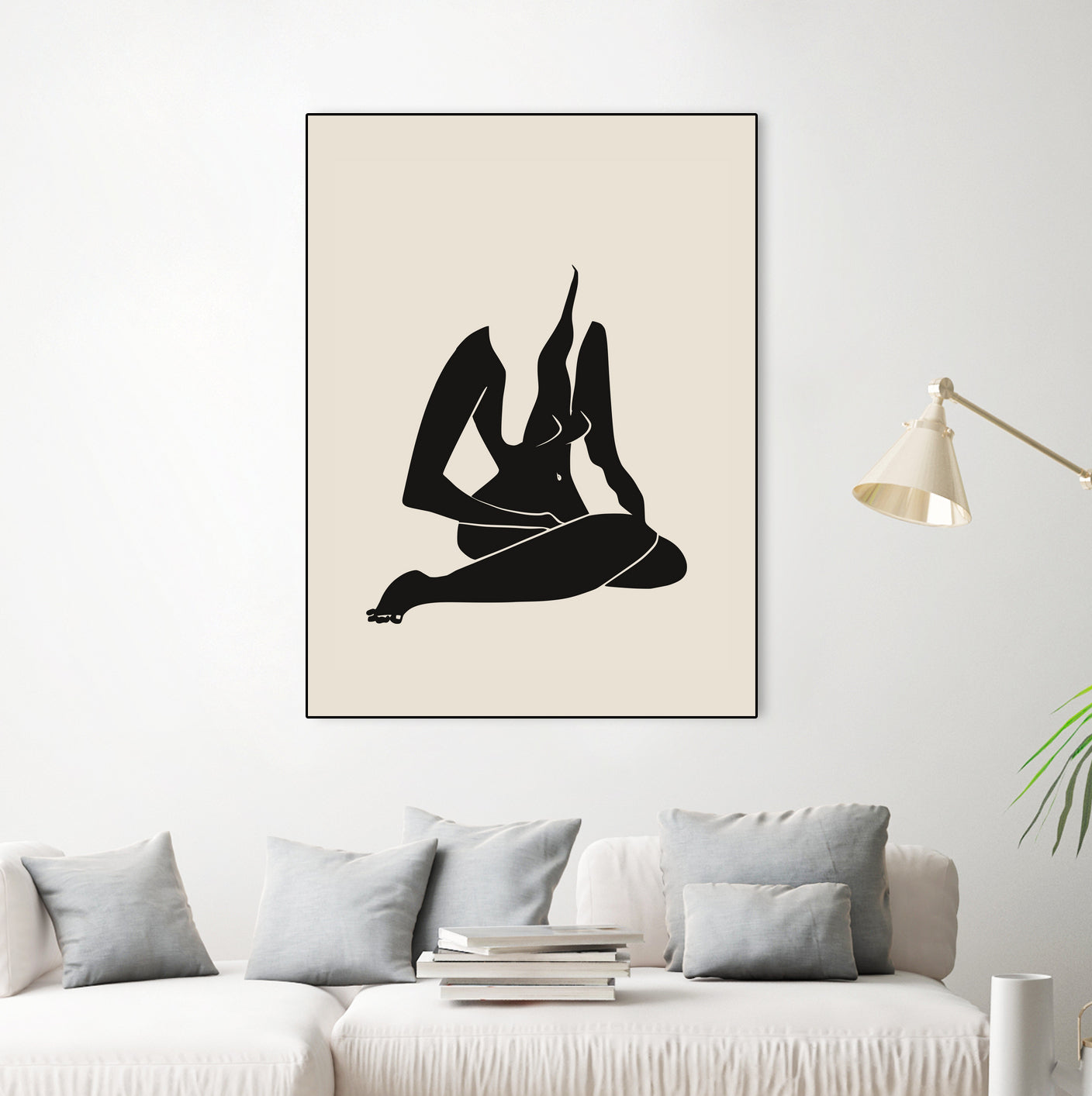 Long Hair Nude In Black by Little Dean on GIANT ART - 7200 illustration
