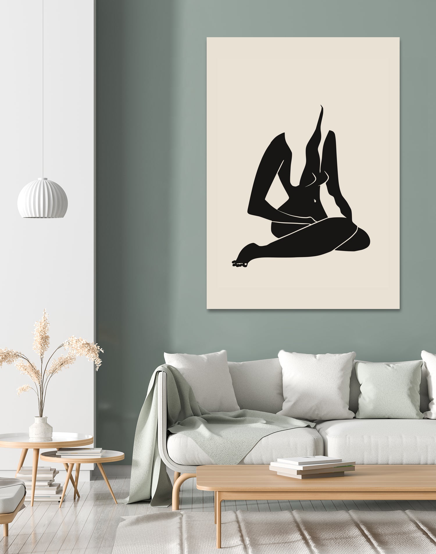 Long Hair Nude In Black by Little Dean on GIANT ART - 7200 illustration