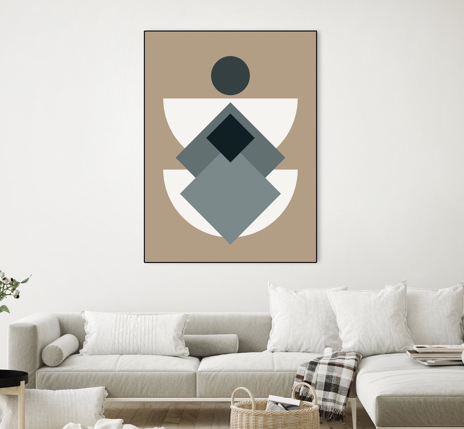 Mid Century In Greys by Little Dean on GIANT ART - abstract abstract