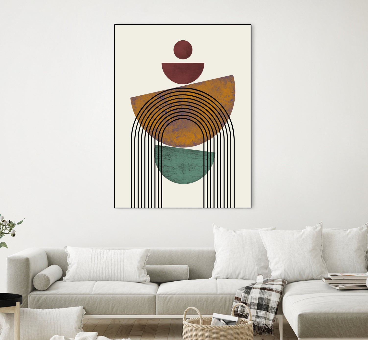 Textured Mid Century Composition by Little Dean on GIANT ART - illustration abstract wall art