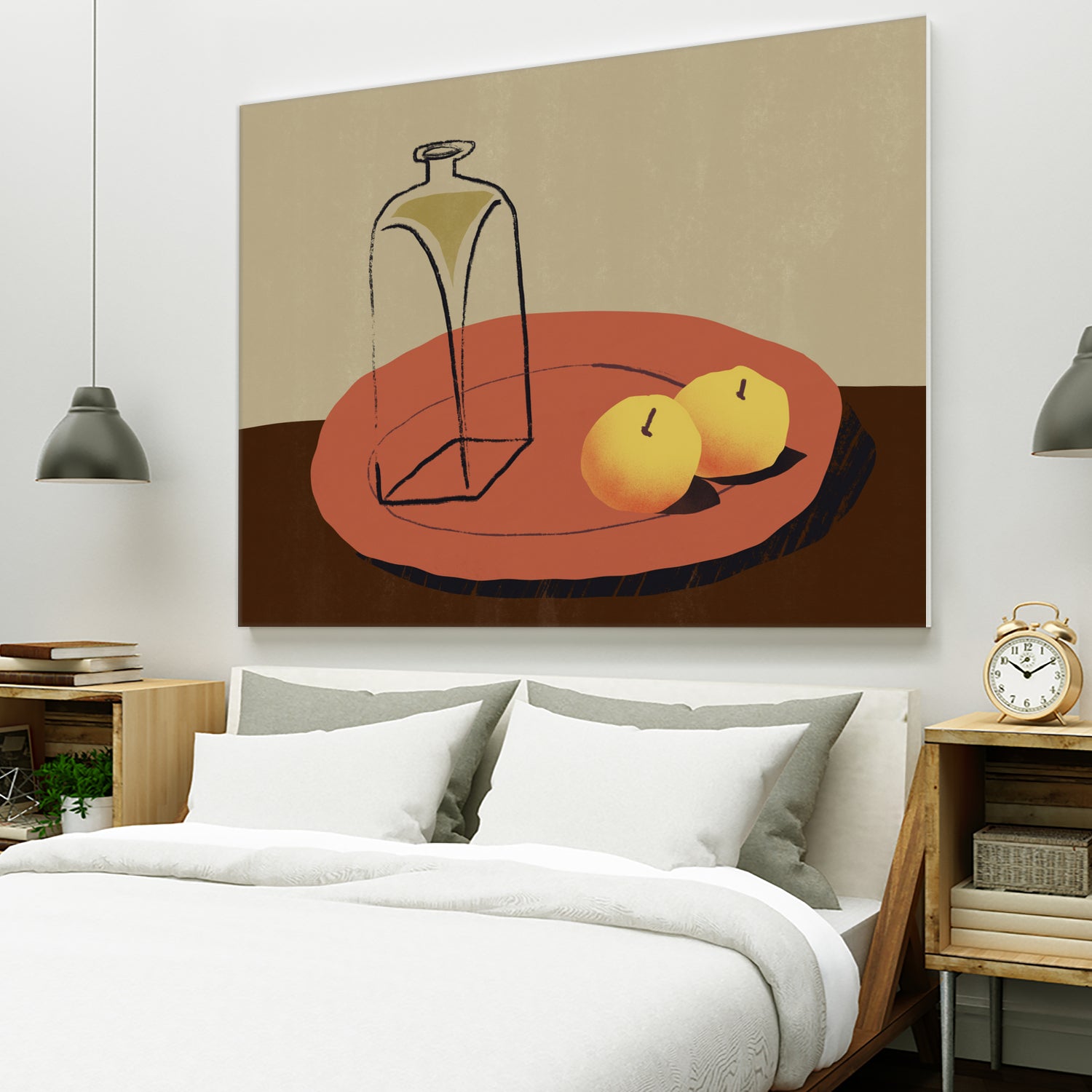 Jar and apple by Little Dean on GIANT ART - illustration still life art