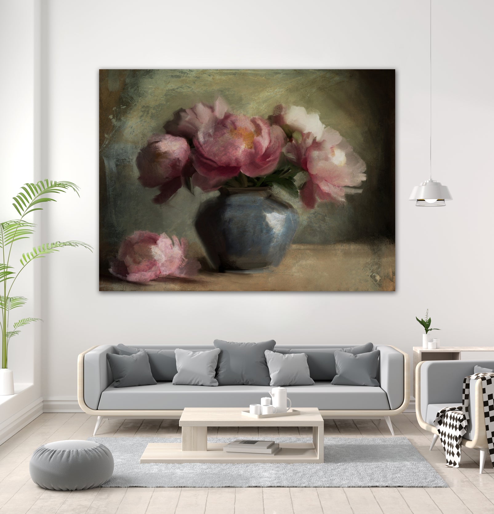 Pivoines En Rose by Dan Hobday on GIANT ART - flowers and plants dan hobday