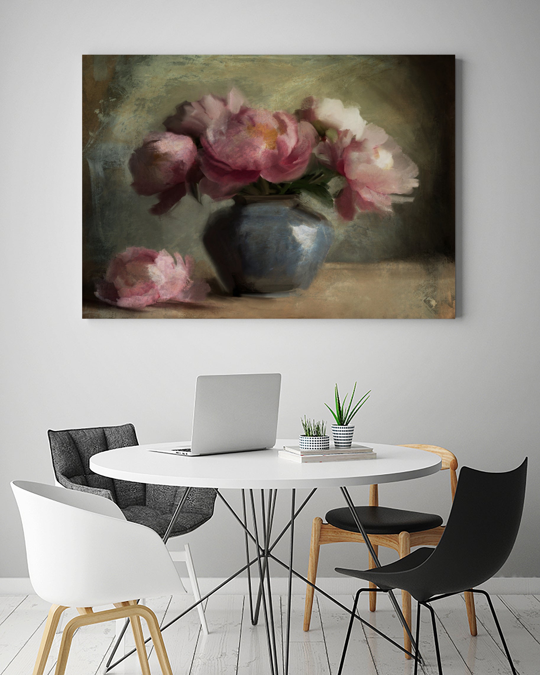 Pivoines En Rose by Dan Hobday on GIANT ART - flowers and plants dan hobday