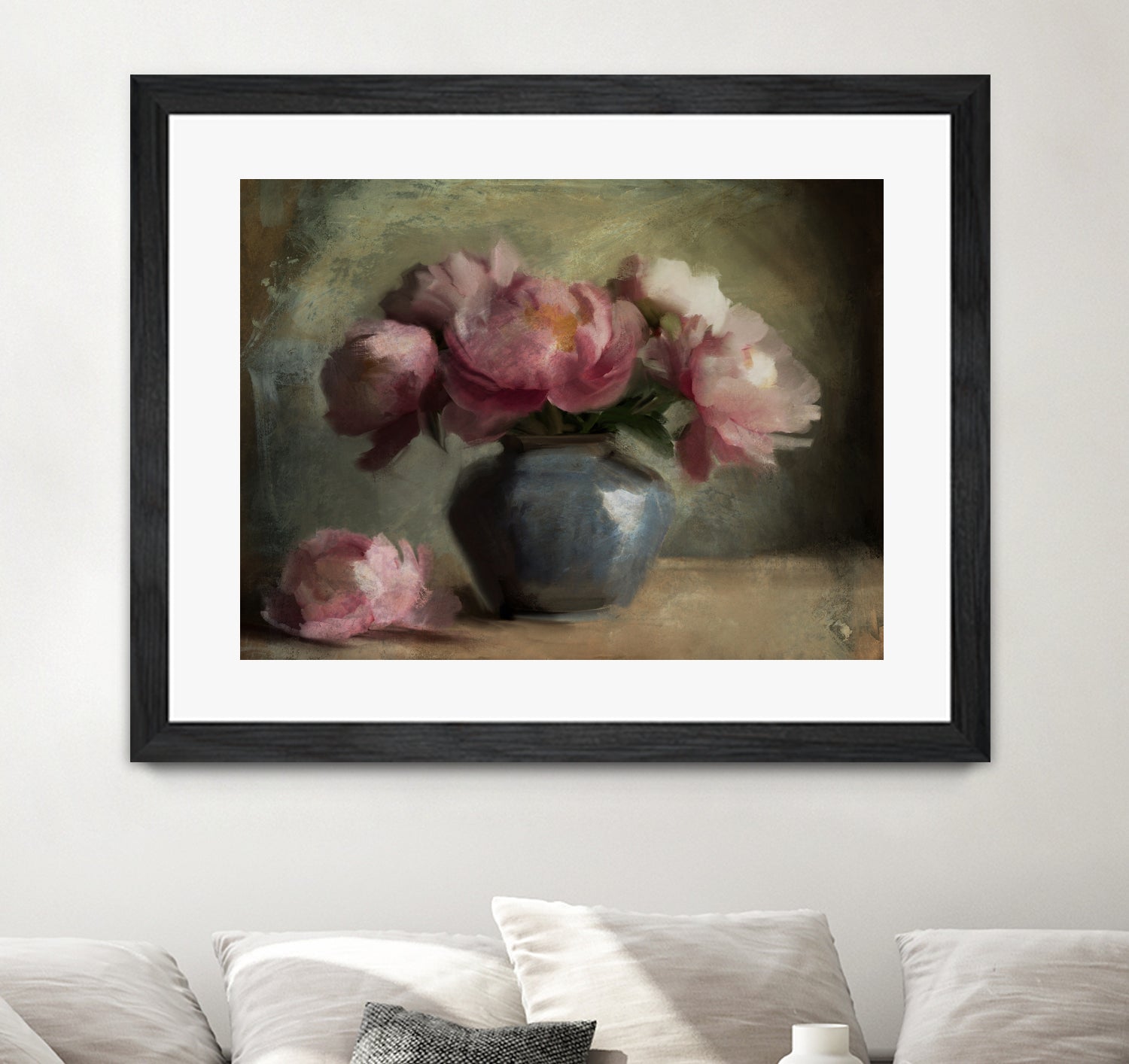 Pivoines En Rose by Dan Hobday on GIANT ART - flowers and plants dan hobday