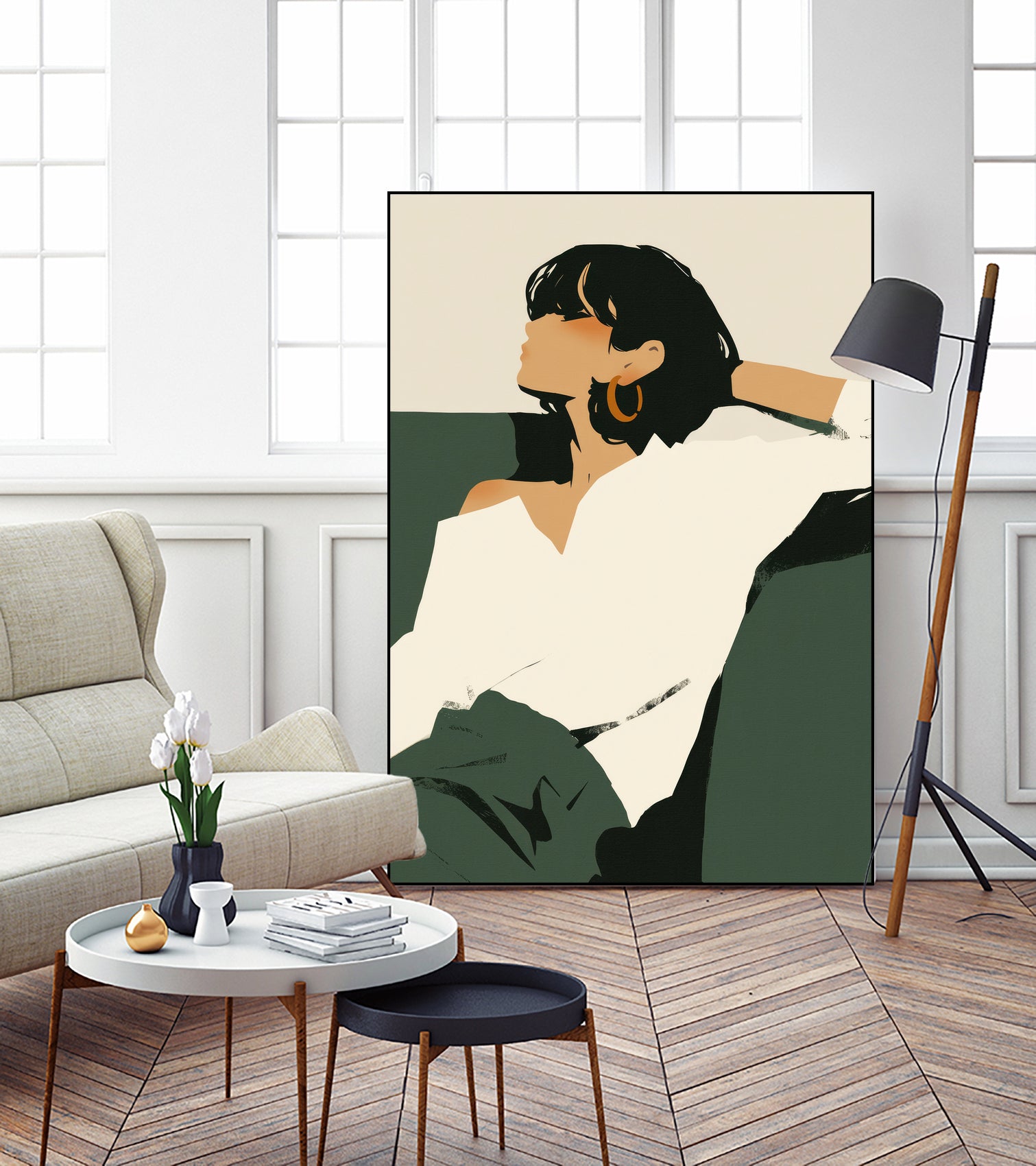 Relaxing woman by Treechild on GIANT ART -