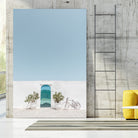 Ostuni blue door by Photolovers on GIANT ART - photography sky