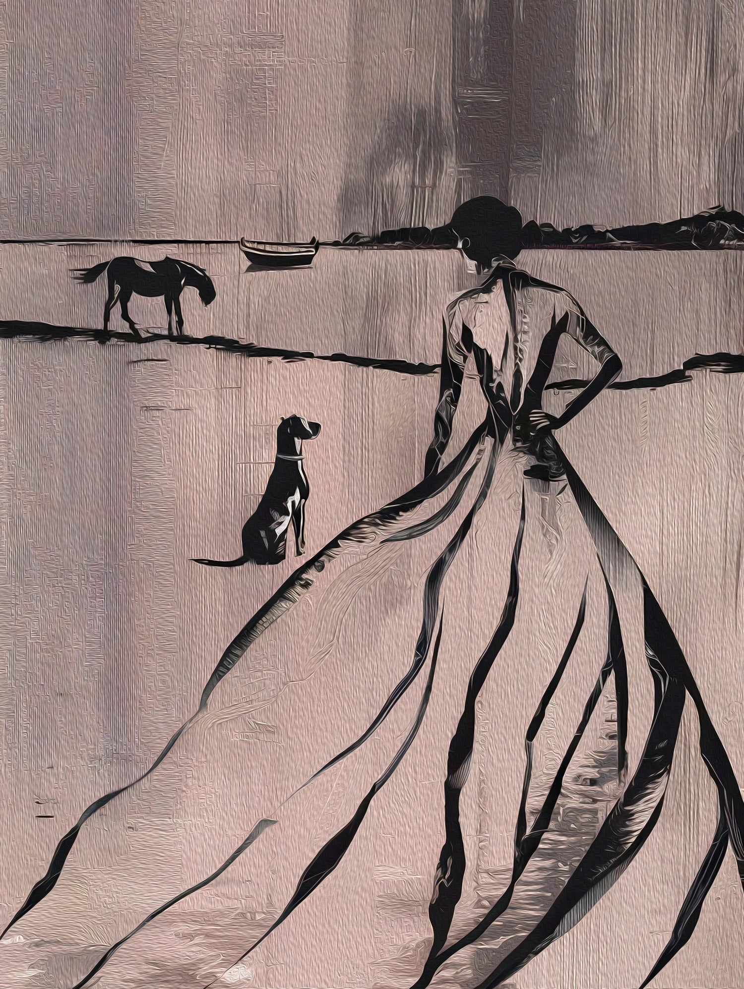 Woman By the Lake by Andreas Magnusson on GIANT ART - paintings drawing