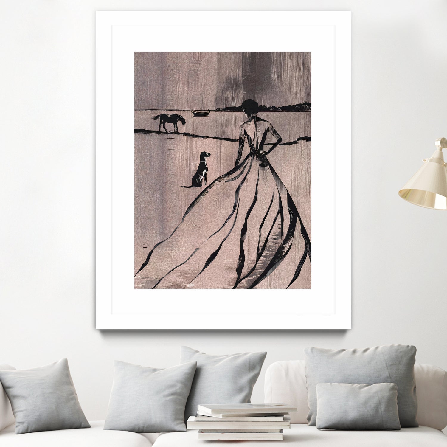 Woman By the Lake by Andreas Magnusson on GIANT ART - paintings drawing