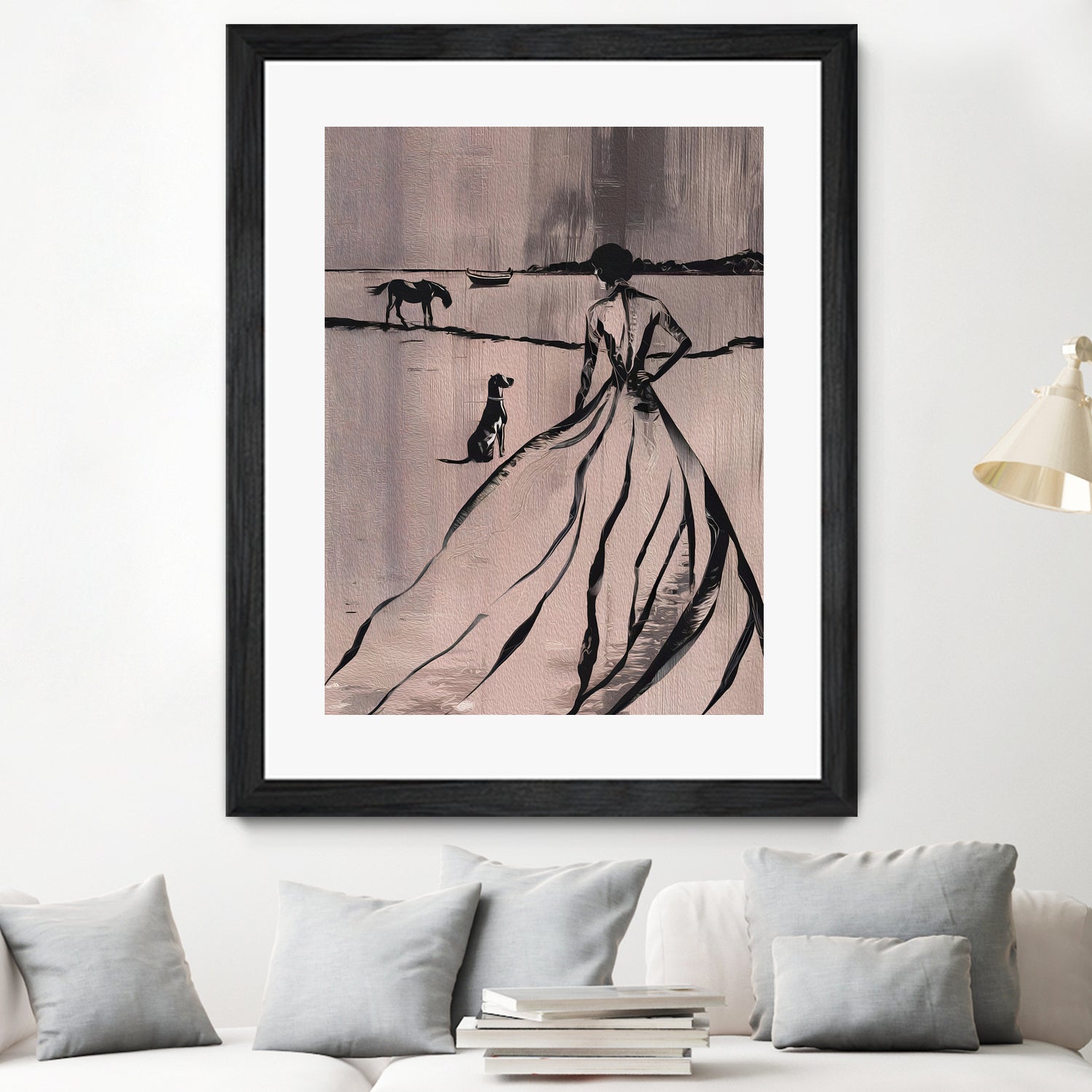 Woman By the Lake by Andreas Magnusson on GIANT ART - paintings drawing