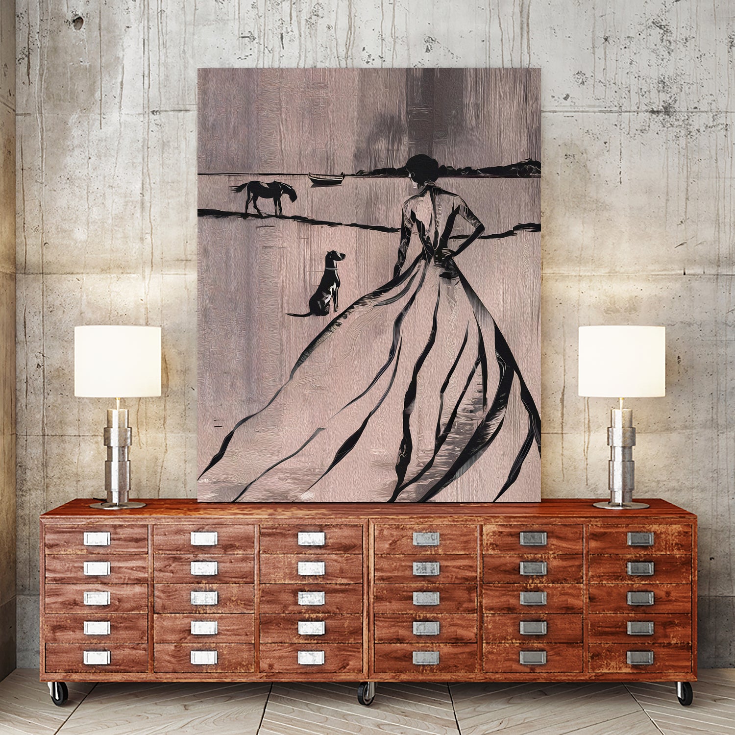 Woman By the Lake by Andreas Magnusson on GIANT ART - paintings drawing