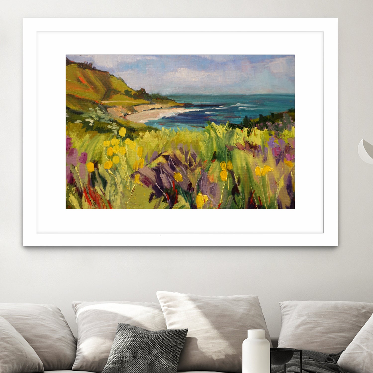 Coastal California by Maxine Shore on GIANT ART - green landscape coast