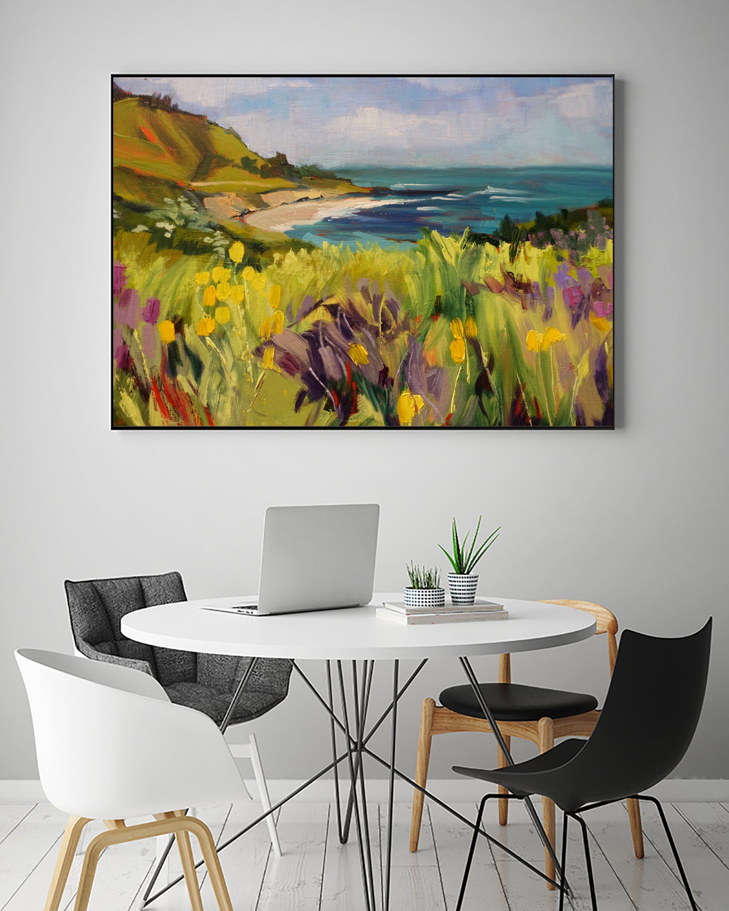 Coastal California by Maxine Shore on GIANT ART - green landscape coast