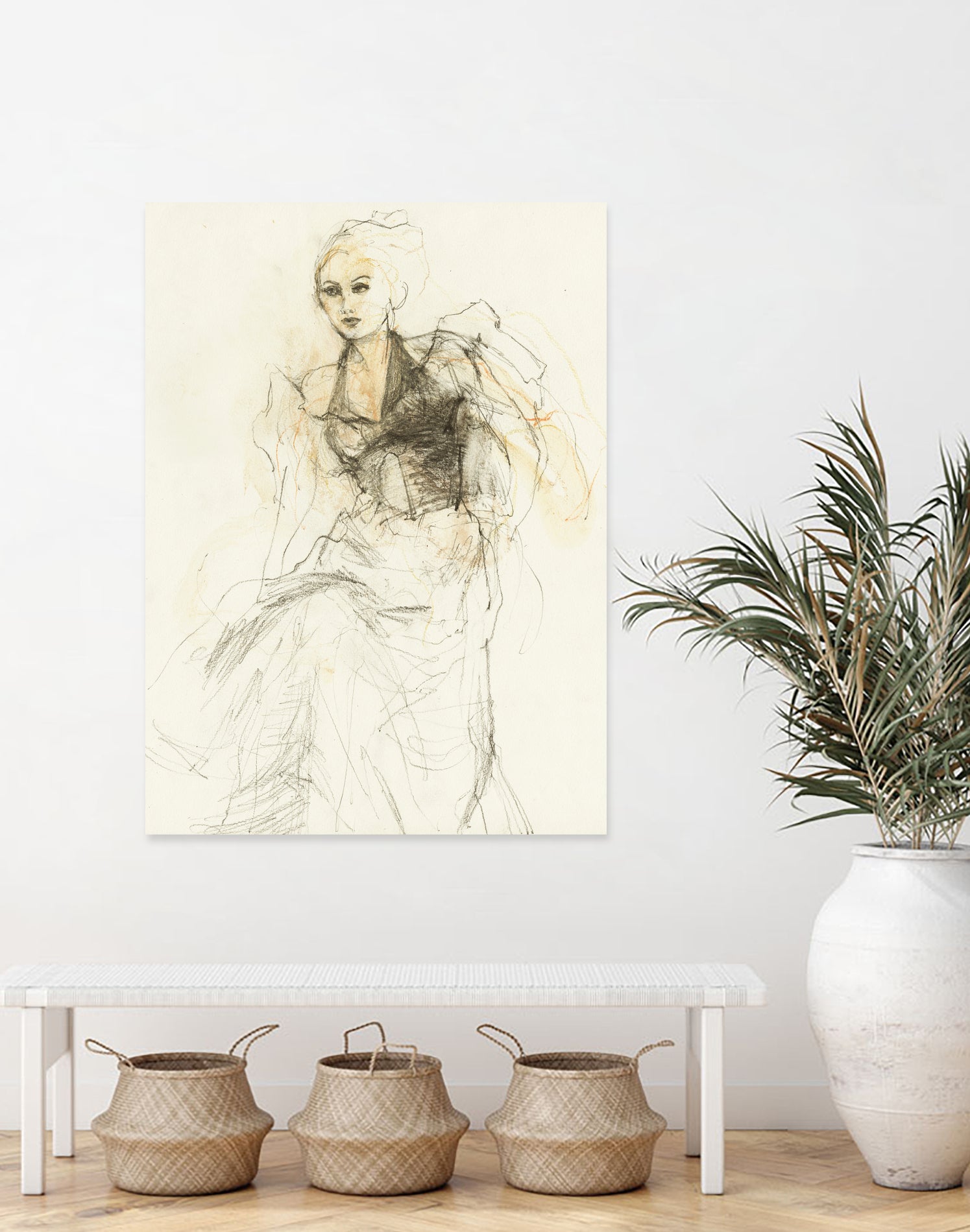 Elegant Sketching by Ute Rathmann on GIANT ART - 5002 illustration