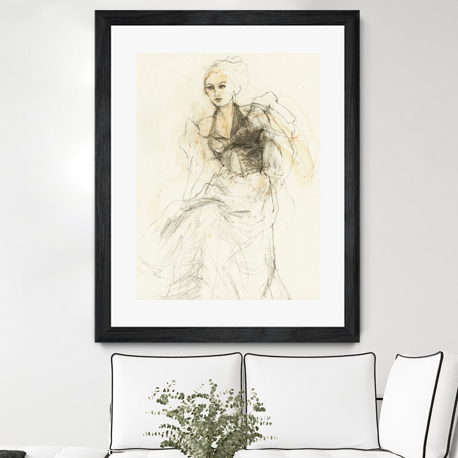 Elegant Sketching by Ute Rathmann on GIANT ART - 5002 illustration