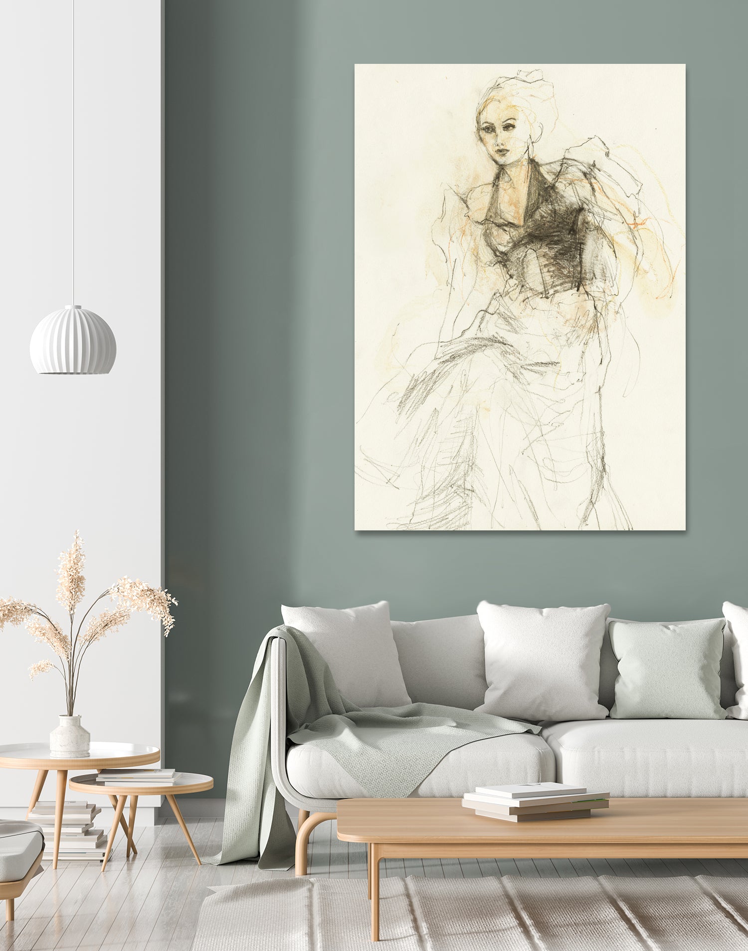 Elegant Sketching by Ute Rathmann on GIANT ART - 5002 illustration