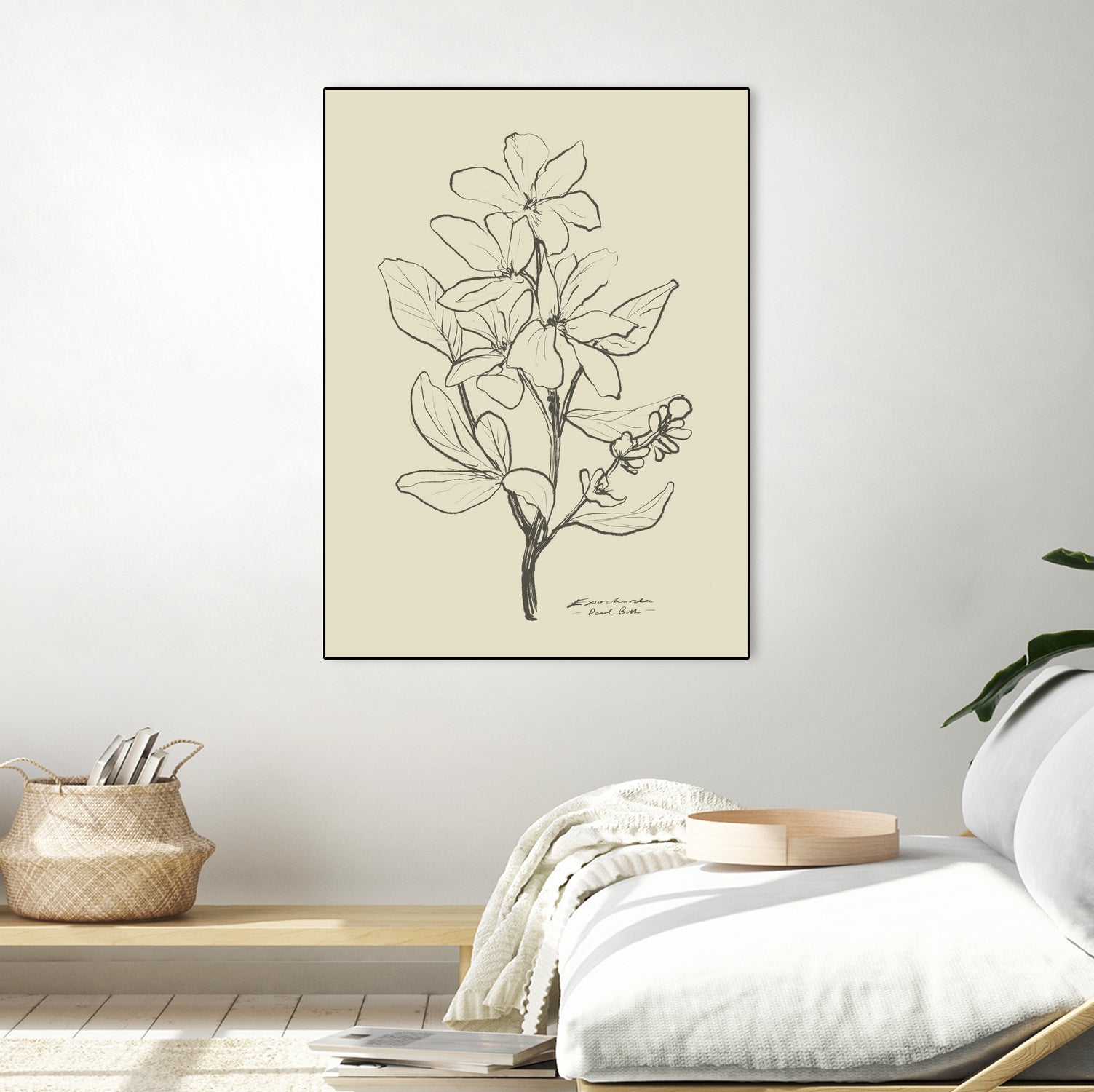 Floral 1 by Dan Hobday on GIANT ART - flowers and plants sketch