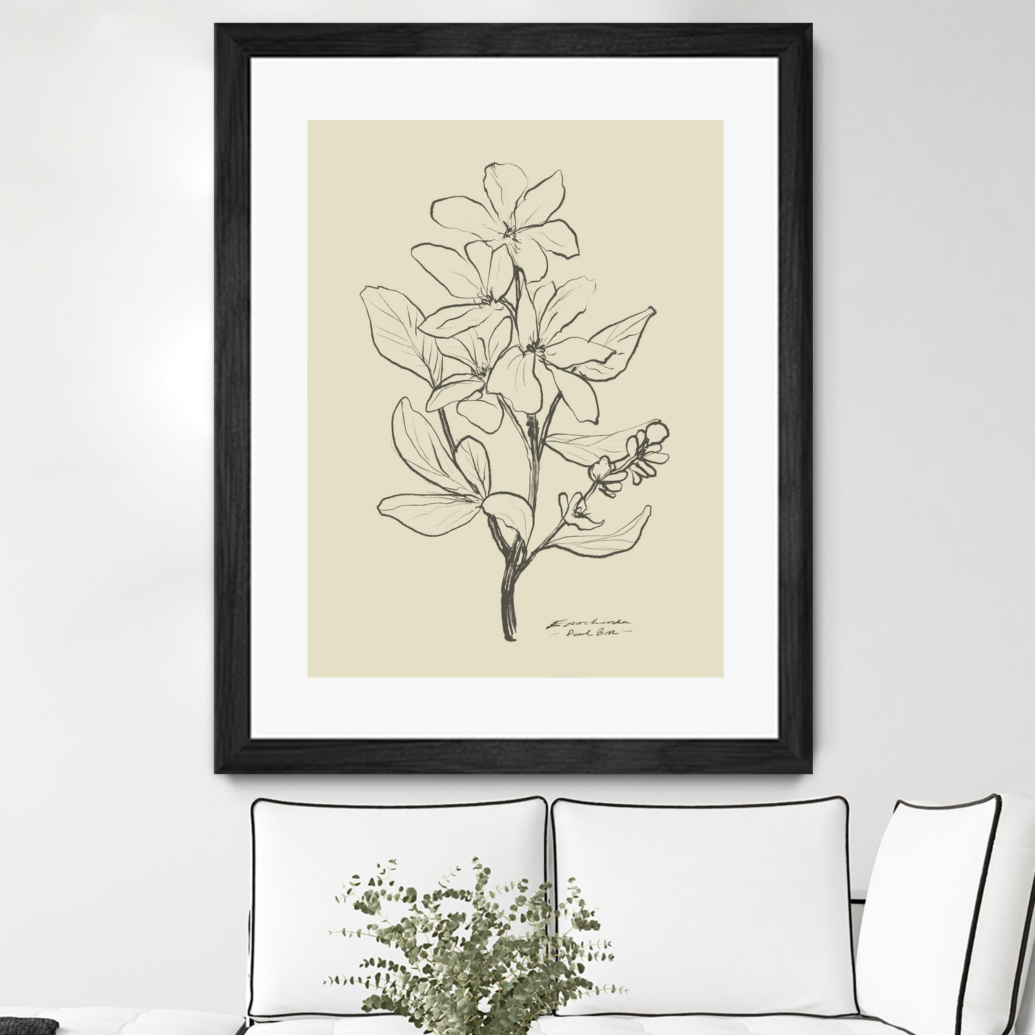 Floral 1 by Dan Hobday on GIANT ART - flowers and plants sketch