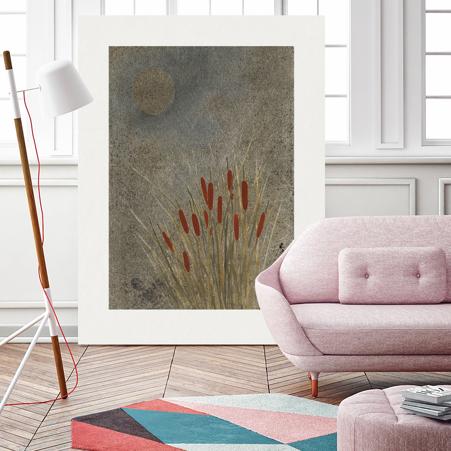 Japanese Grass Field At Night (1807a€“1891) by Shibata Zeshin on GIANT ART - 9449 illustration