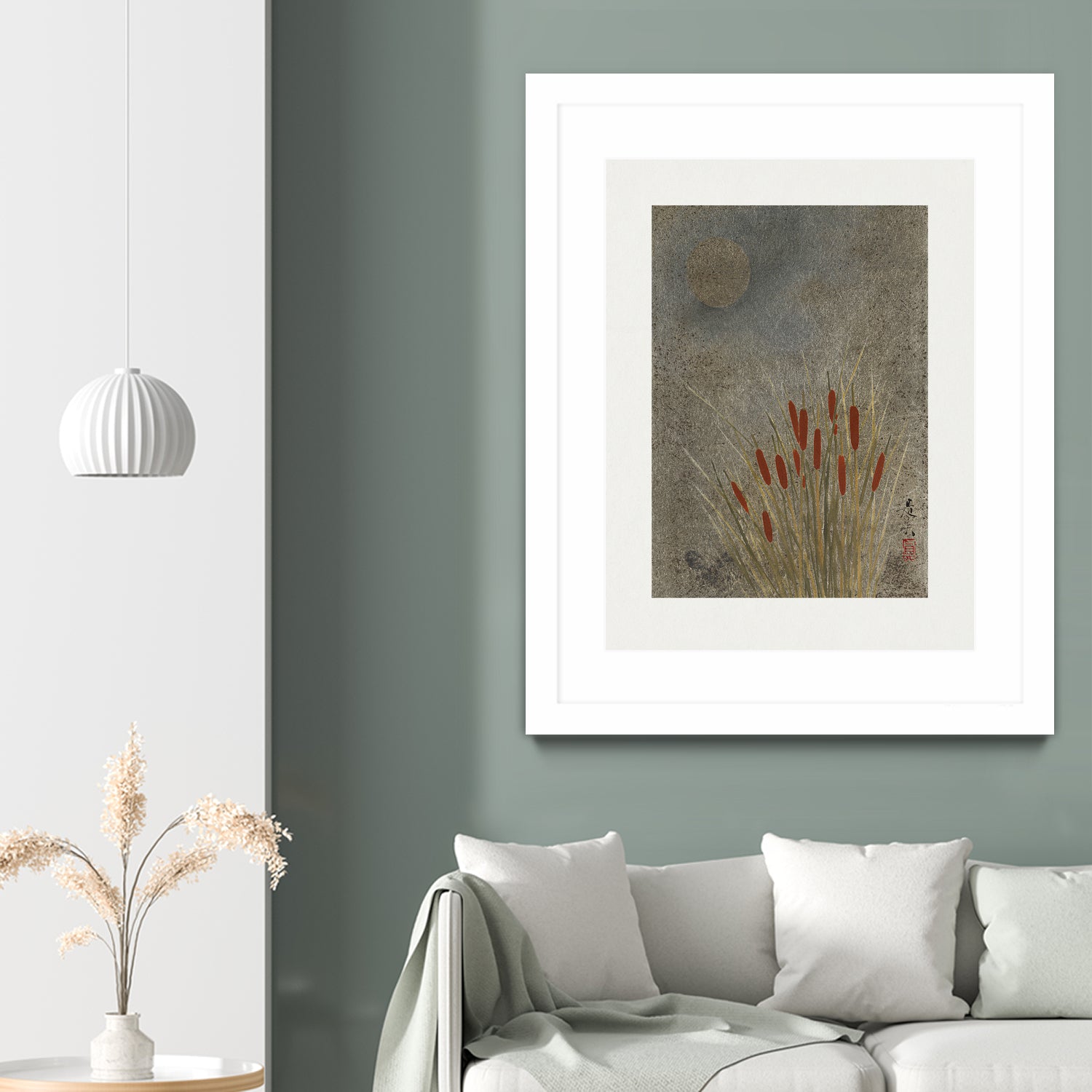 Japanese Grass Field At Night (1807a€“1891) by Shibata Zeshin on GIANT ART - 9449 illustration