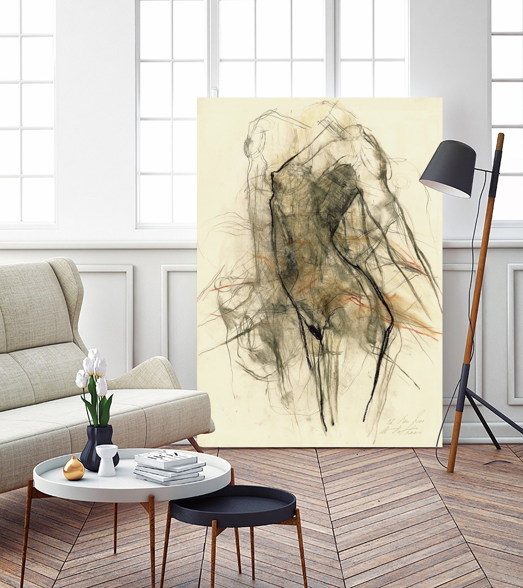 Impression Of Movement And Emotion by Ute Rathmann on GIANT ART - figurative abstract art