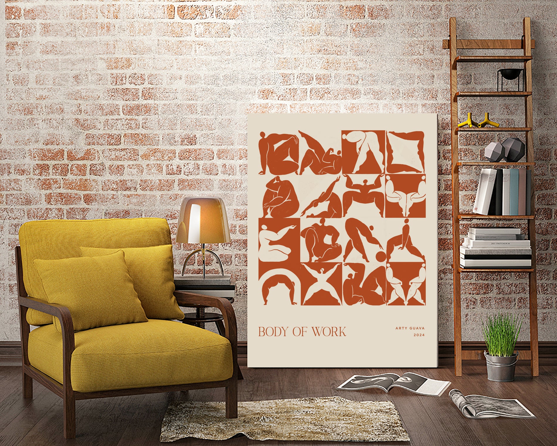 Body of Work (terracotta) by Arty Guava on GIANT ART - 9600 illustration