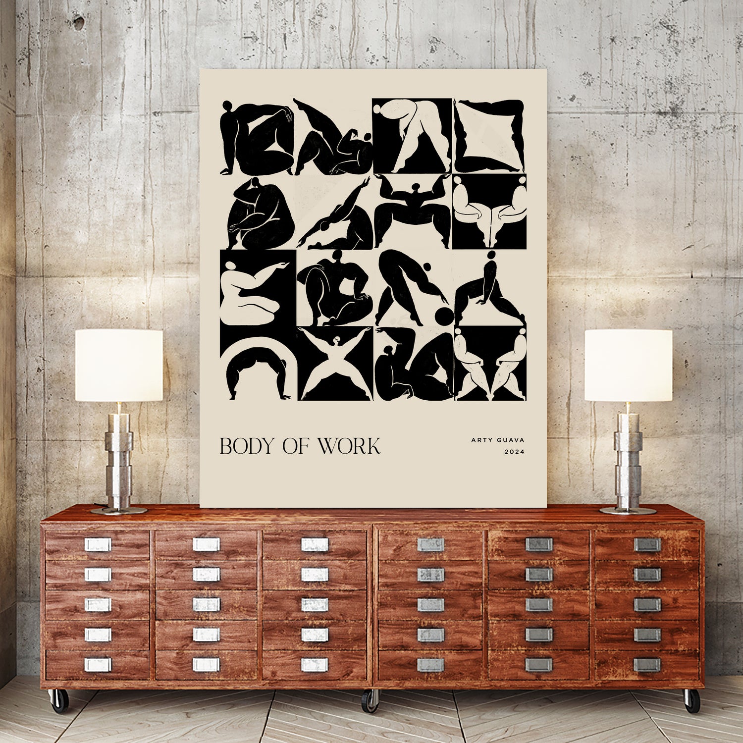 Body of Work (Noir) by Arty Guava on GIANT ART - 9600 illustration