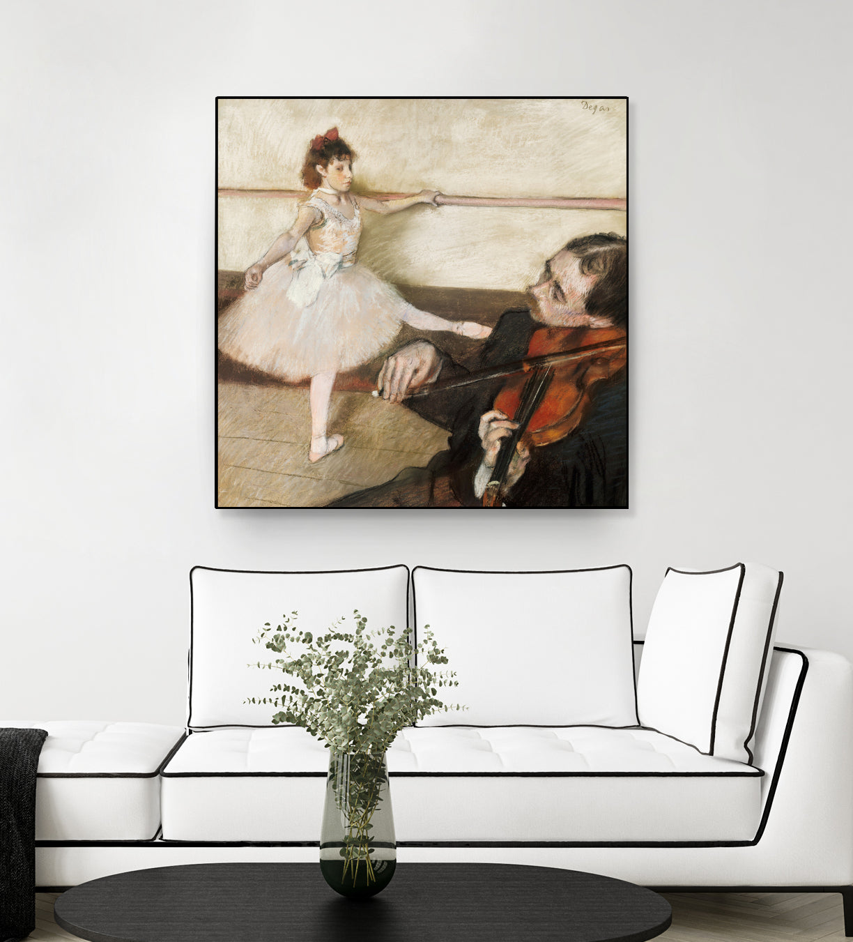 The Dance Lesson by Edgar Degas on GIANT ART - 3543 illustration
