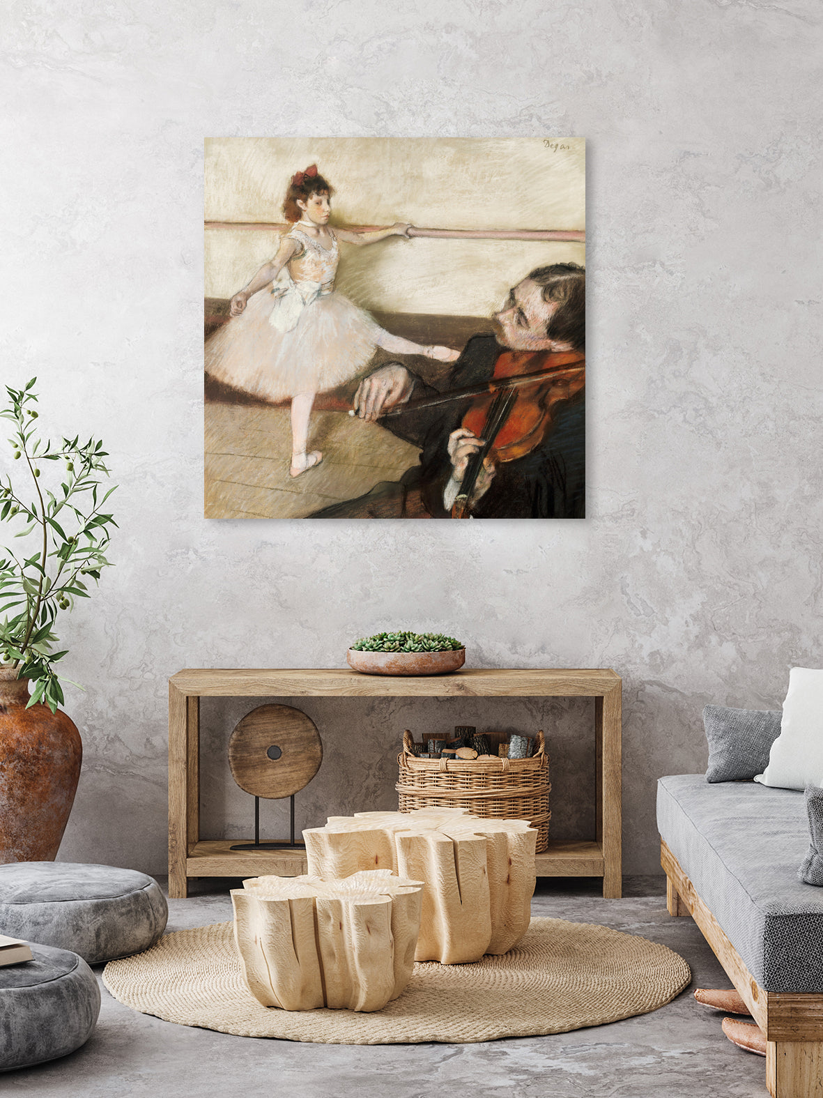 The Dance Lesson by Edgar Degas on GIANT ART - 3543 illustration