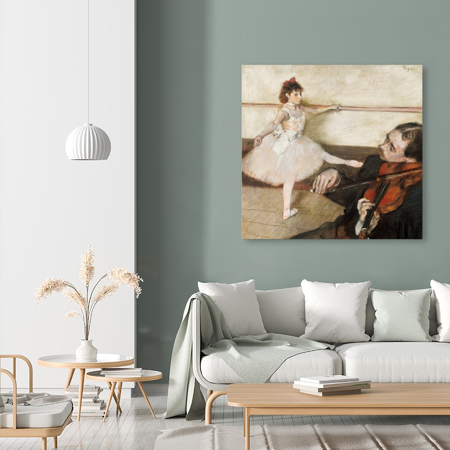 The Dance Lesson by Edgar Degas on GIANT ART - 3543 illustration