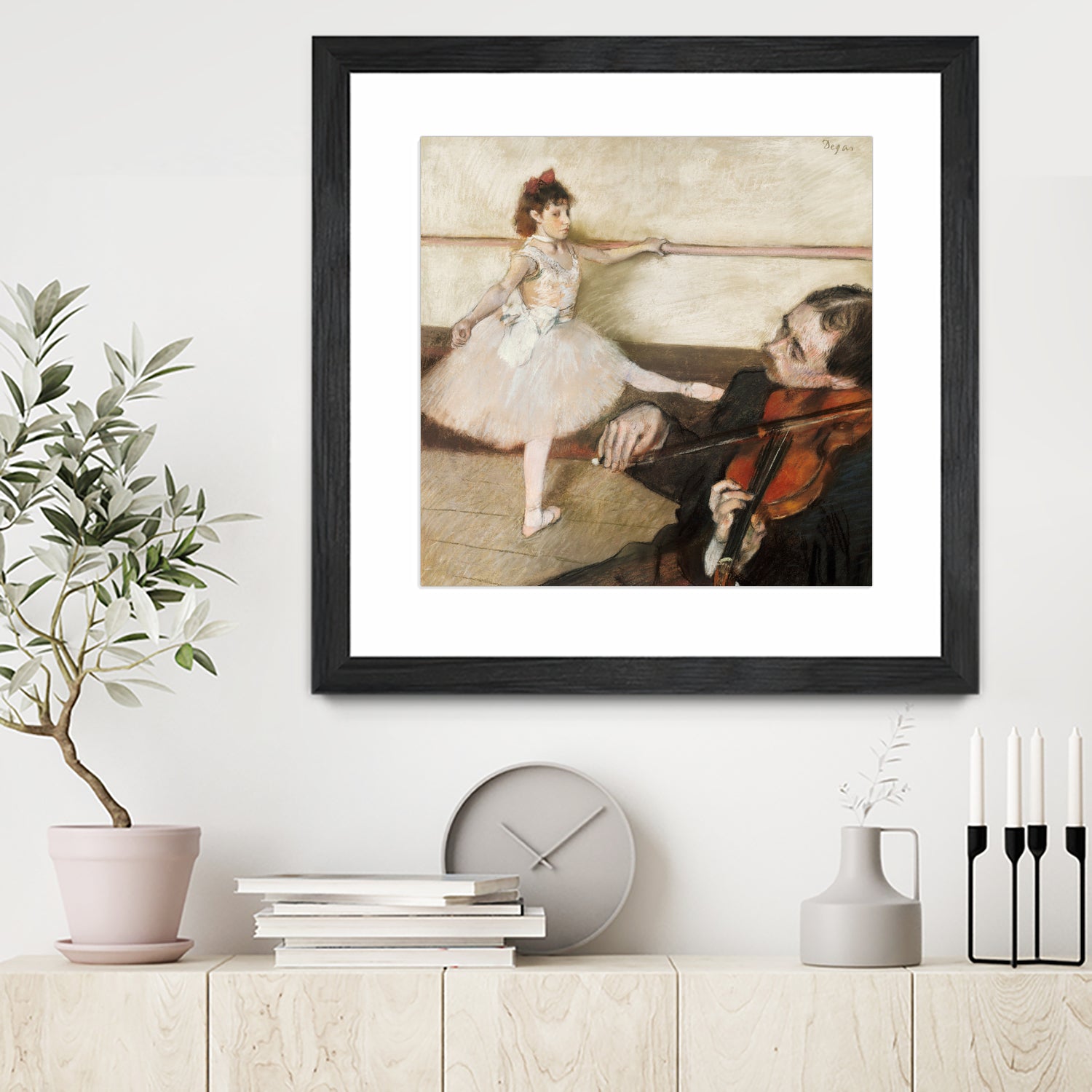 The Dance Lesson by Edgar Degas on GIANT ART - 3543 illustration
