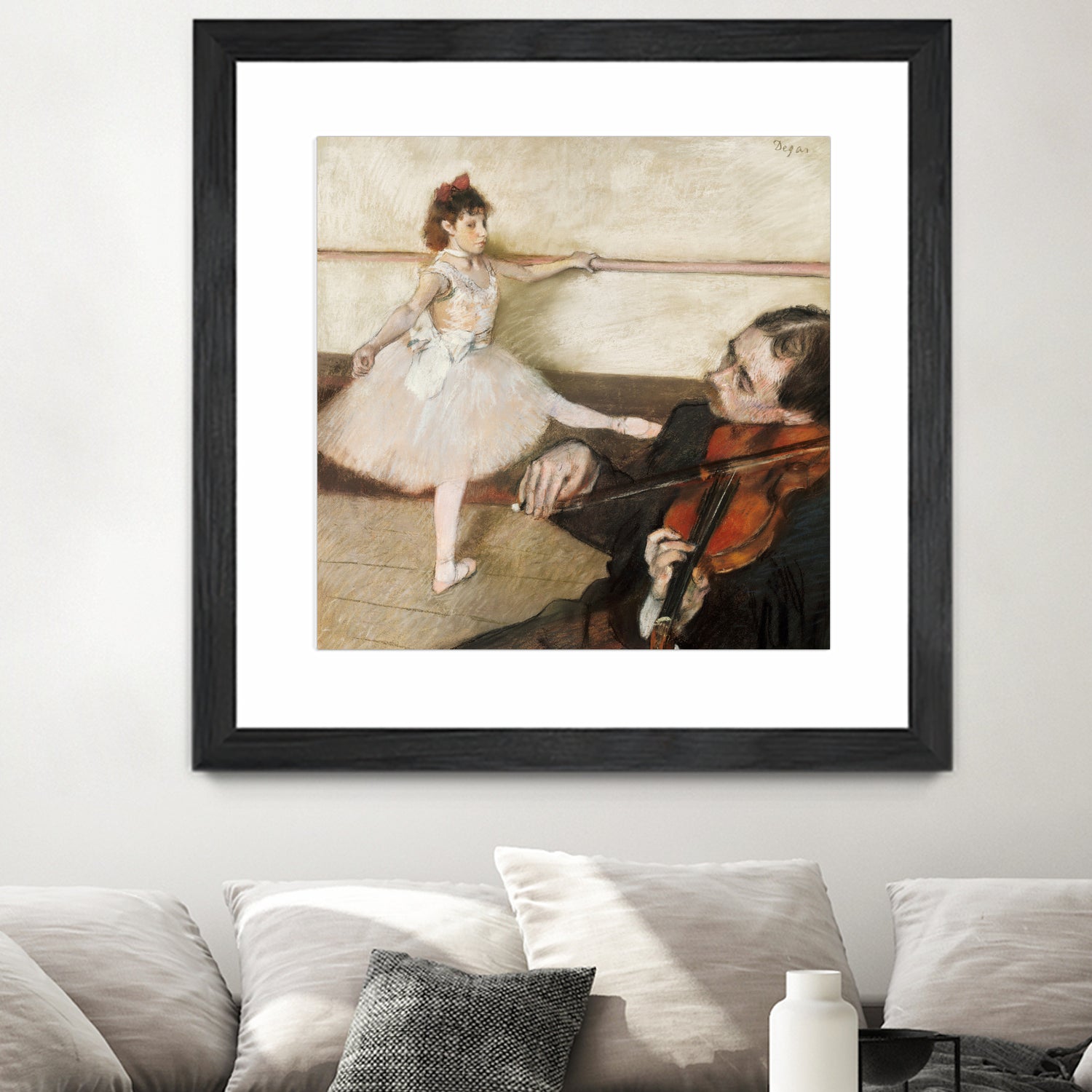 The Dance Lesson by Edgar Degas on GIANT ART - 3543 illustration