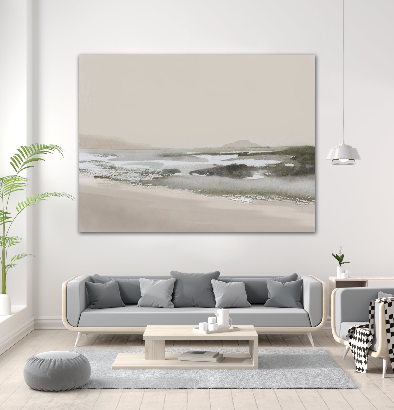 Calm Beach by Dan Hobday on GIANT ART - nature and landscapes nature