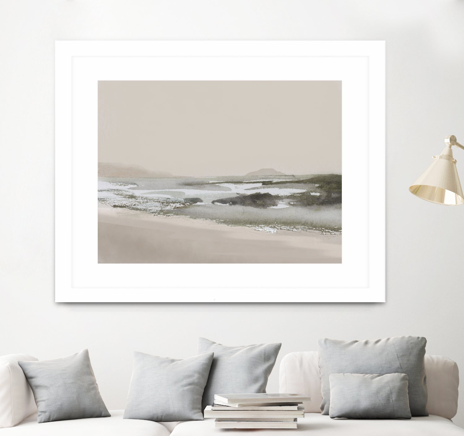 Calm Beach by Dan Hobday on GIANT ART - nature and landscapes nature