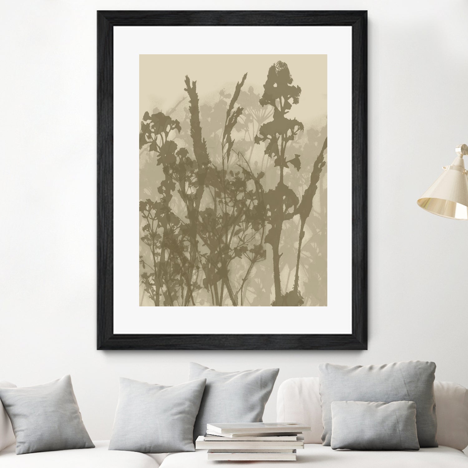 Misty Meadow. Abstract Botanical Art No.10 by Dina Dankers on GIANT ART - 5000 illustration