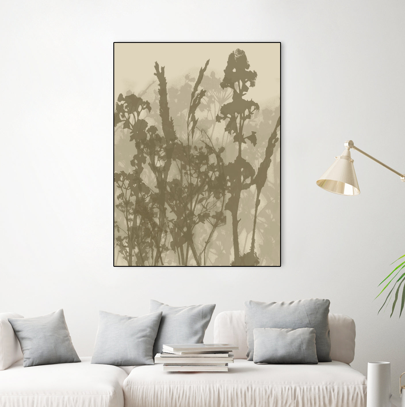 Misty Meadow. Abstract Botanical Art No.10 by Dina Dankers on GIANT ART - 5000 illustration
