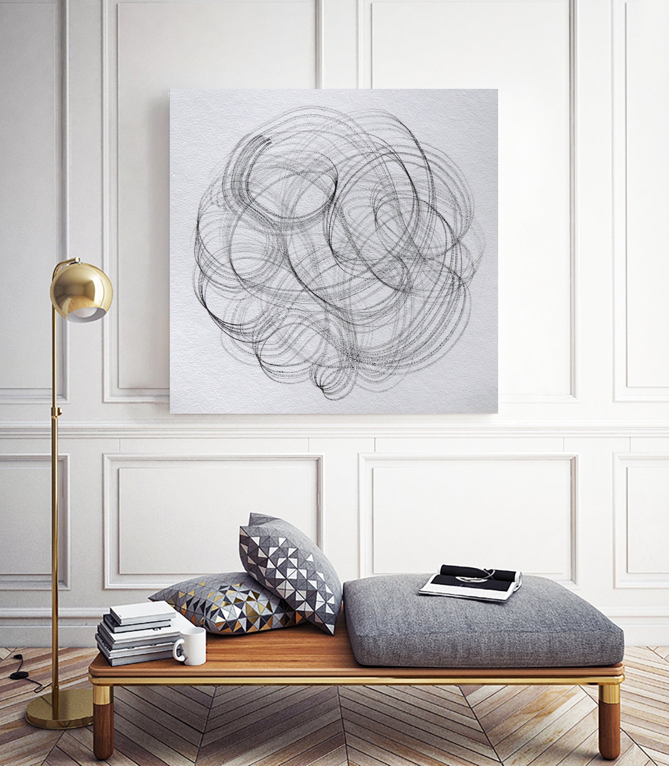 Globe 61 by Santhosh ch on GIANT ART - line art sketch