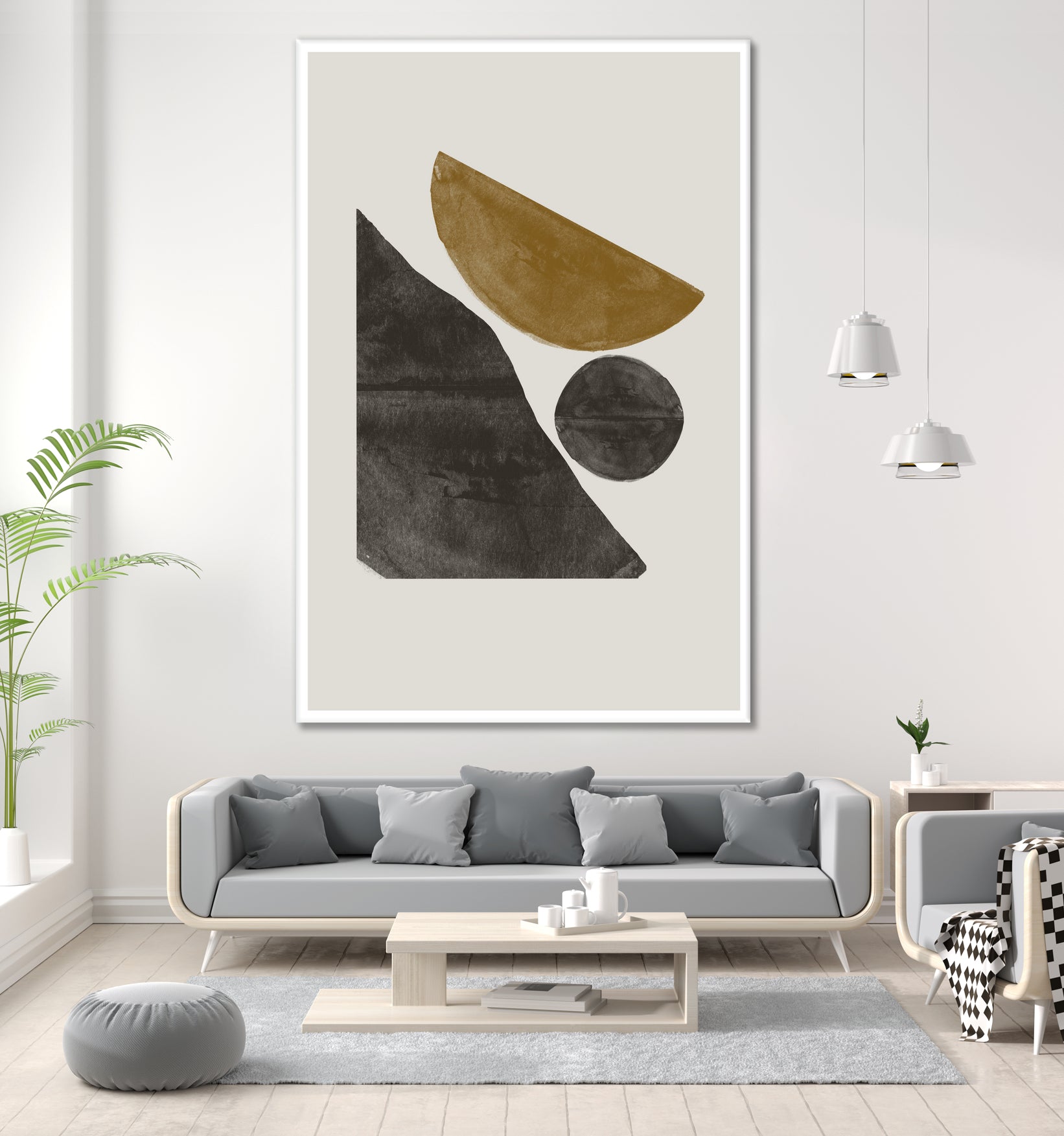 Shapes in Harmony by THE MIUUS STUDIO on GIANT ART - illustration abstract art print