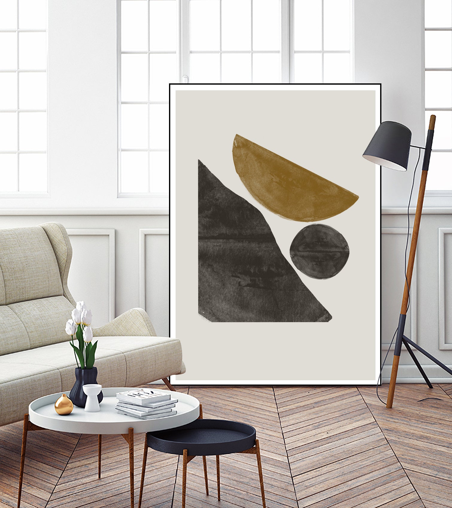 Shapes in Harmony by THE MIUUS STUDIO on GIANT ART - illustration abstract art print