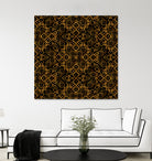 Golden Maze Pattern by Marika Barsrsind on GIANT ART - 8000 illustration