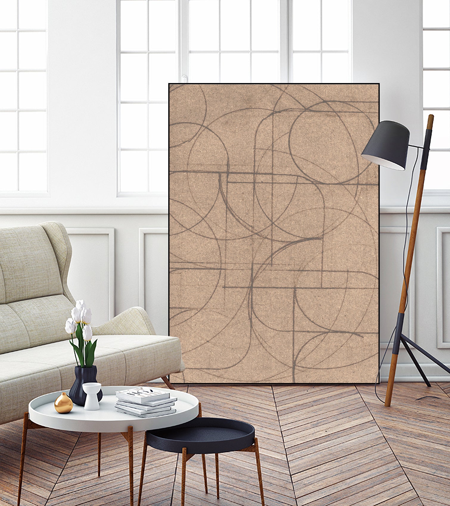 Curved 2 by Dan Hobday on GIANT ART - abstract pattern