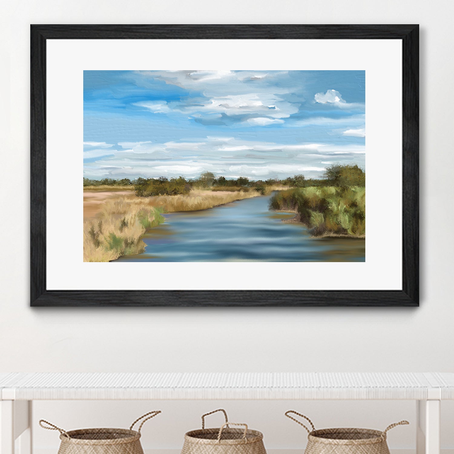 River of Reeds, Botswana by Jenna Alheit on GIANT ART - green landscape