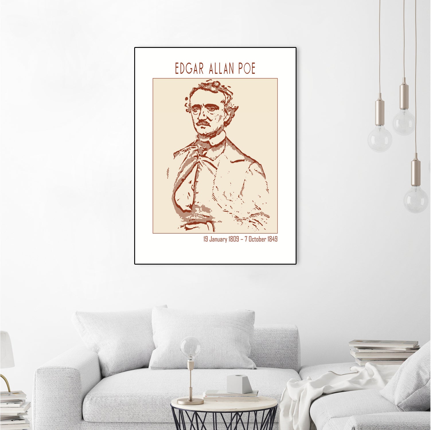 Vintage Poe Portrait by Doa Project on GIANT ART - 3000 illustration